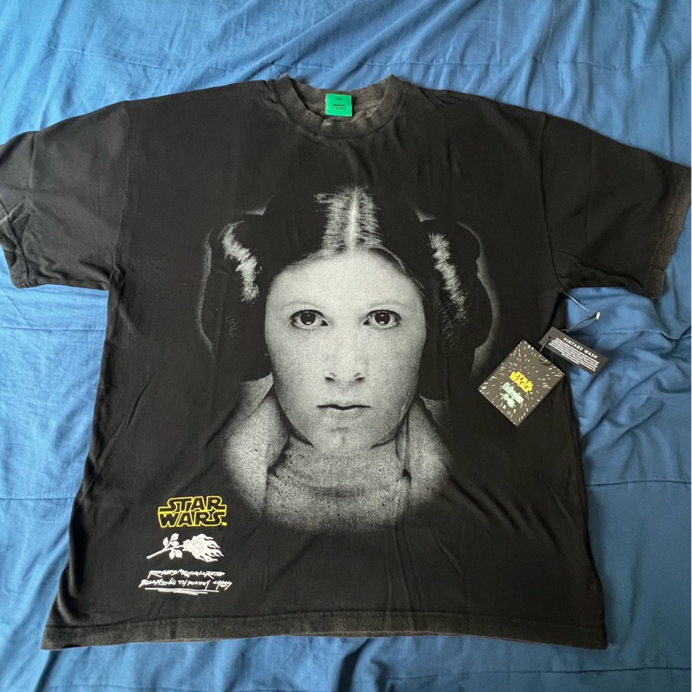 Civilregime Star Wars Black Crewneck Tee with Green Label
